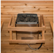 Dundalk Canadian CT Georgian Cabin Sauna | 2-6 People | Wood or Electric Heater  Dundalk Leisurecraft   