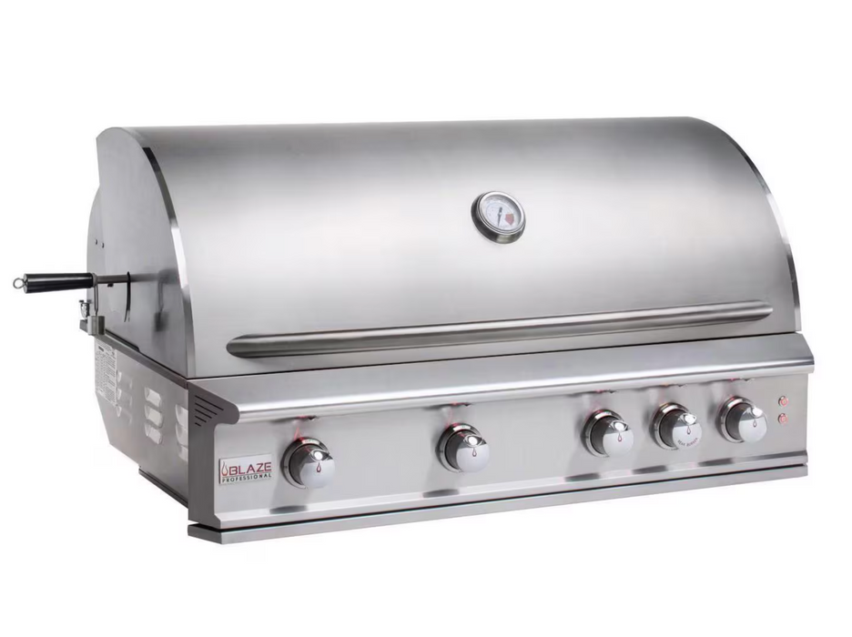 Blaze Professional LUX 44-Inch 4-Burner Built-In Gas Grill w/ Rear Infrared Burner - BLZ-4PRO