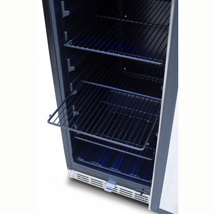 TrueFlame 15" Outdoor Rated Fridge with Glass Door - TF-RFR-15G