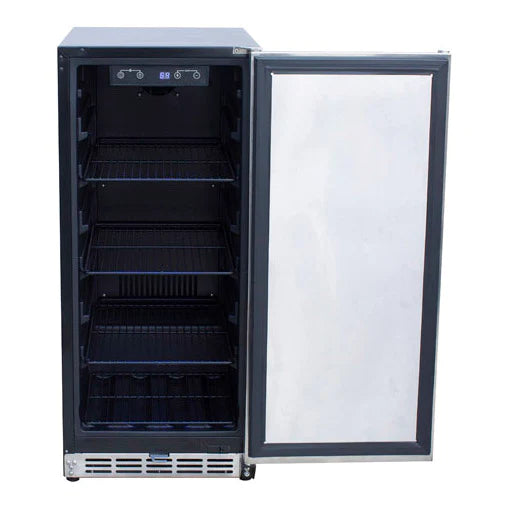 TrueFlame 15" Outdoor Rated Fridge with Stainless Door - TF-RFR-15S