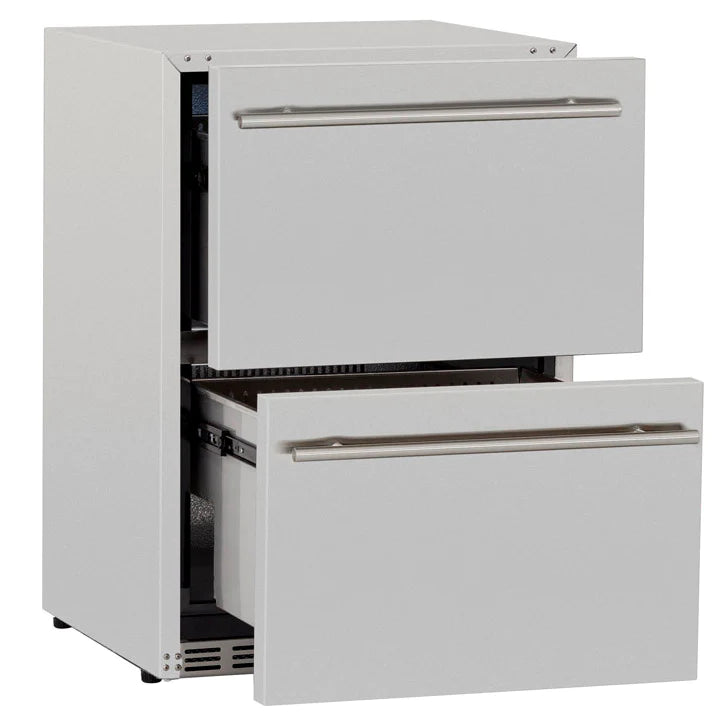 TrueFlame 24" 5.3C Deluxe Outdoor Rated 2-Drawer Refrigerator