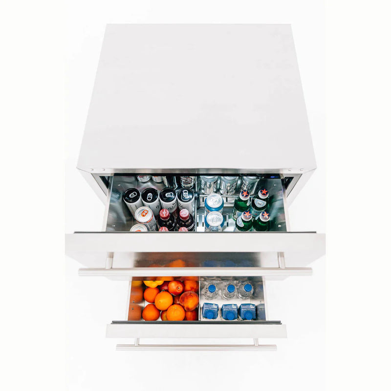 TrueFlame 24" 5.3C Deluxe Outdoor Rated 2-Drawer Refrigerator