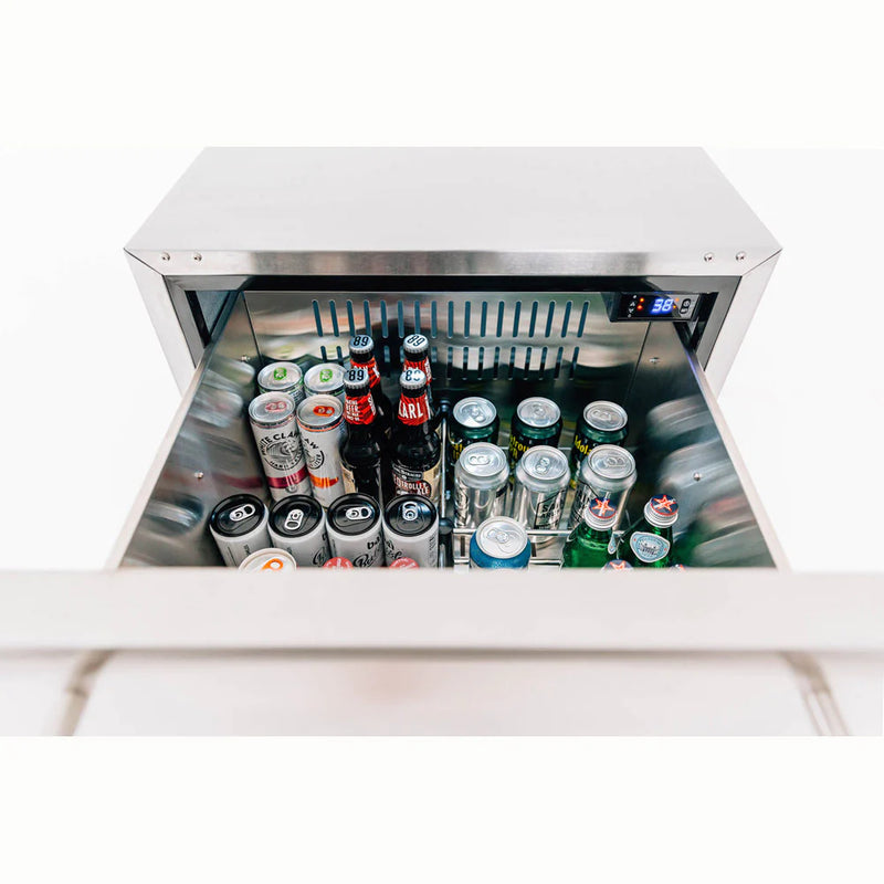 TrueFlame 24" 5.3C Deluxe Outdoor Rated 2-Drawer Refrigerator