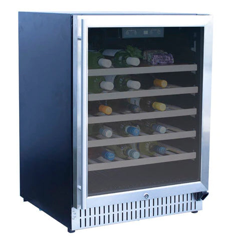 TrueFlame 24" Outdoor Rated Wine Cooler - TF-RFR-24WD