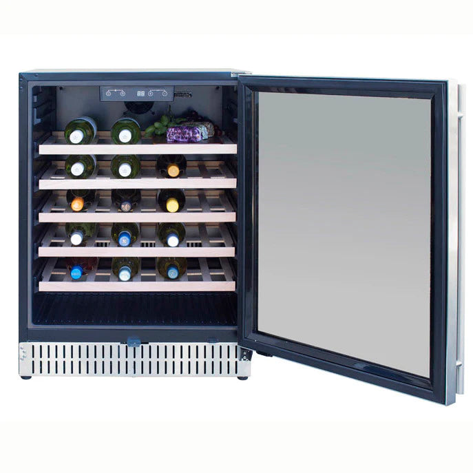 TrueFlame 24" Outdoor Rated Wine Cooler - TF-RFR-24WD