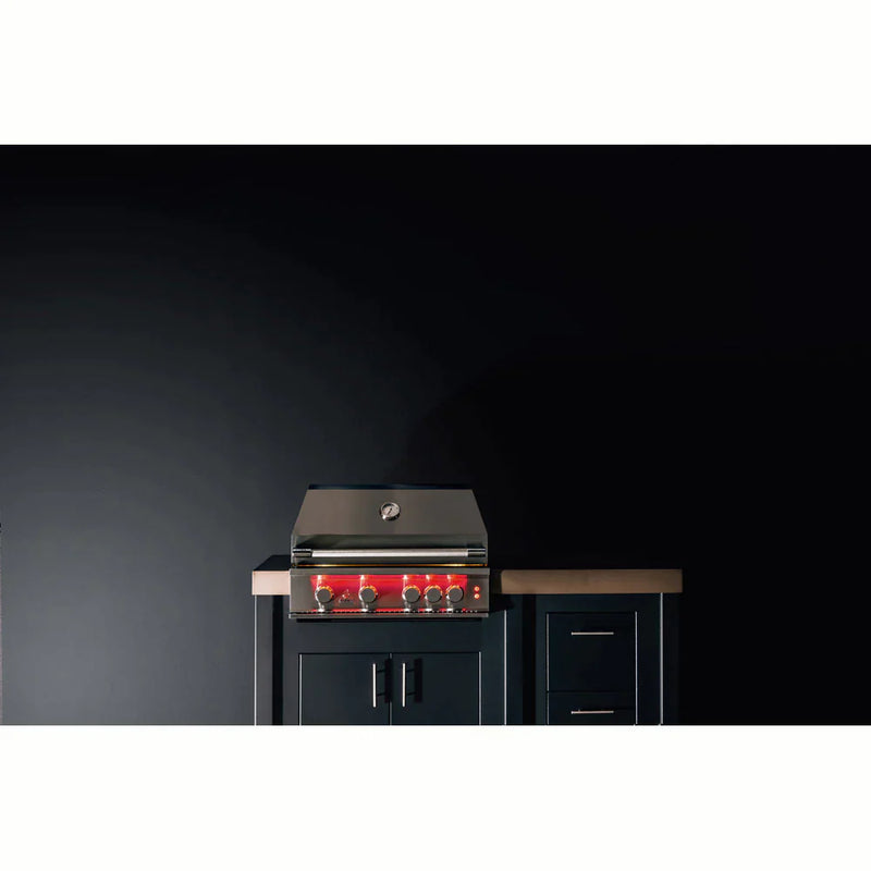 TrueFlame 25-Inch Deluxe Freestanding Grill - Stainless Steel