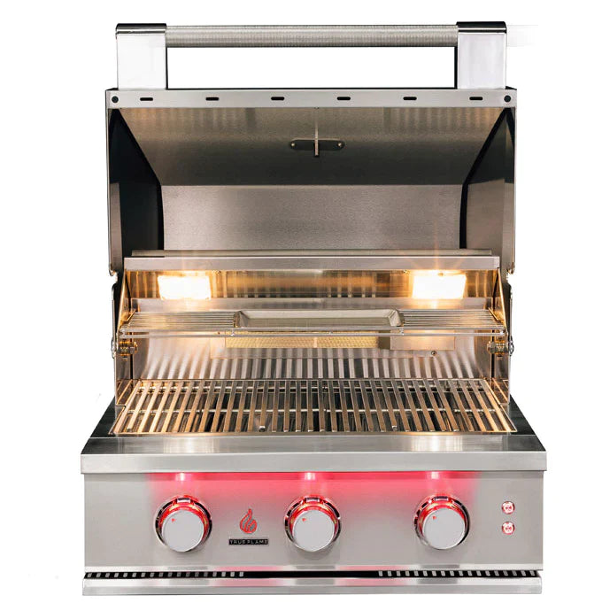 TrueFlame 25-Inch Deluxe Freestanding Grill - Stainless Steel