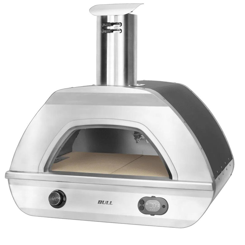 Bull BBQ Dual Fuel Propane Gas / Wood-Fired Outdoor Countertop Pizza Oven