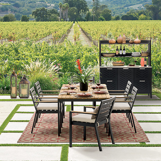 Outdoor Aluminum Sideboard & Hutch