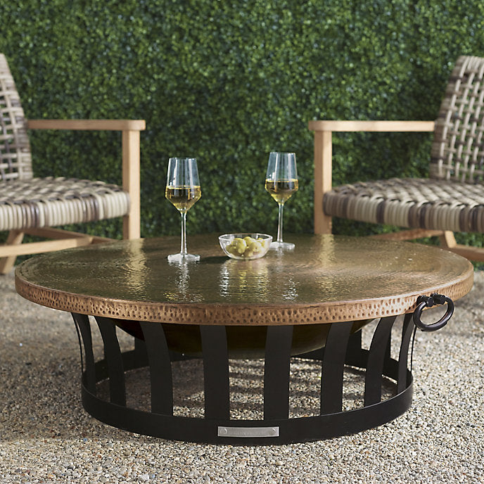 Classic Copper Fire Pit + Copper lid + Cover