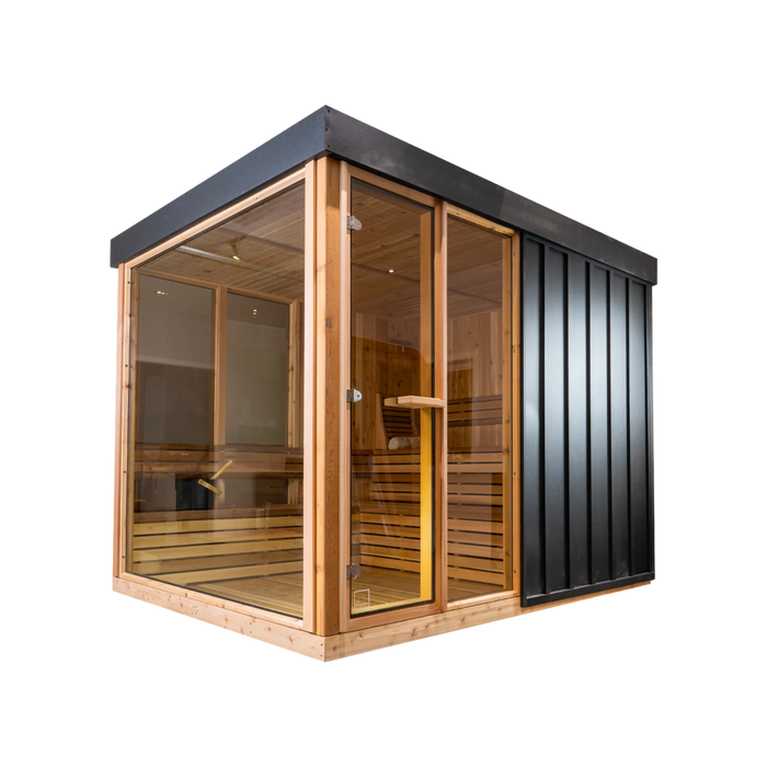 Outdoor Orion Sauna - 7 Person - Clear Red Cedar
