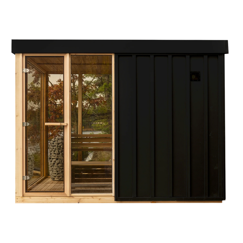 Outdoor Orion Sauna - 7 Person - Clear Red Cedar