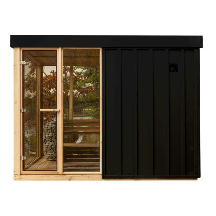 Outdoor Orion Sauna - 7 Person - Clear Red Cedar