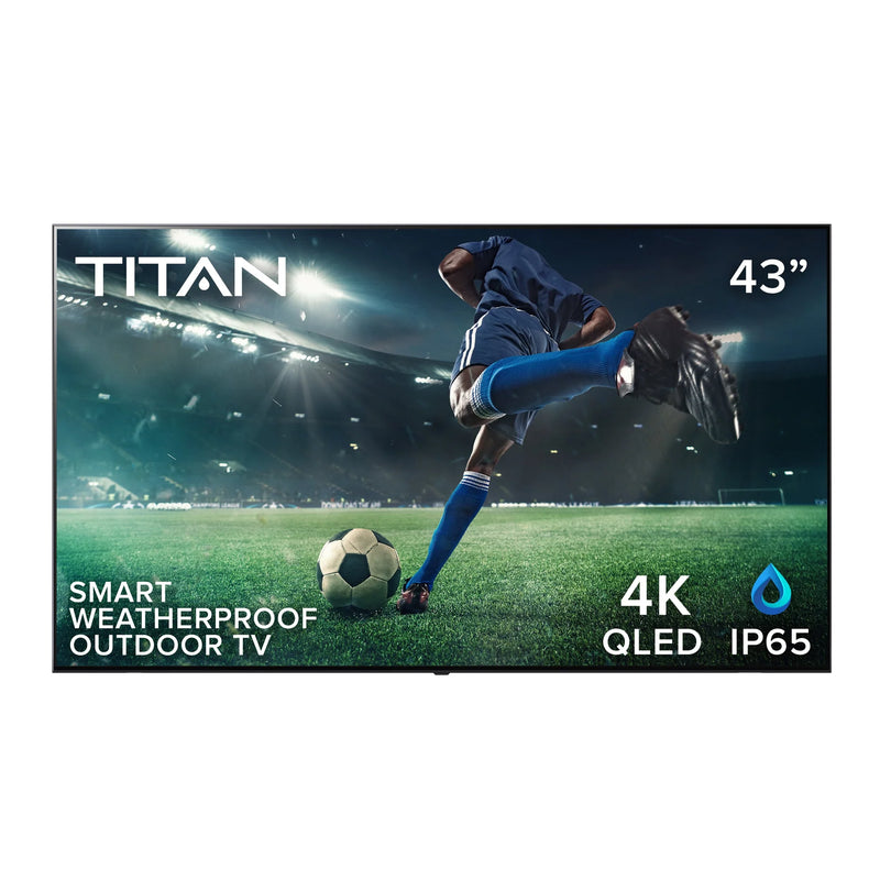 Titan Weatherproof Commercial Outdoor TV Full Sun S-Series QLED 4K Smart TV Powered By Samsung Tizen SmartThings