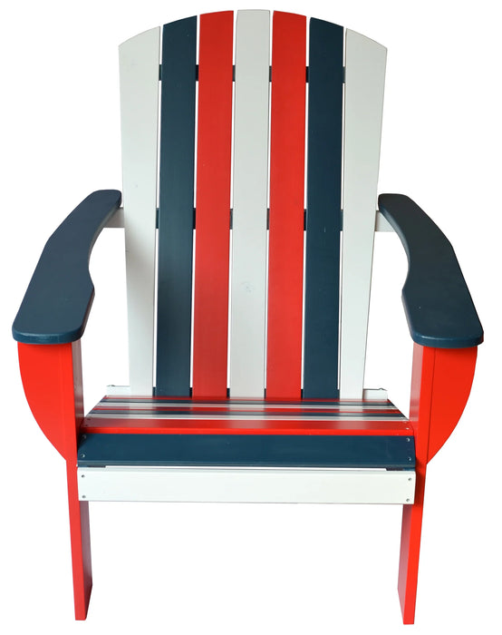 Spirit of America Extra-Wide Solid Cedar Adirondack Chair with Built-In Bottle Opener and Matching Folding Table