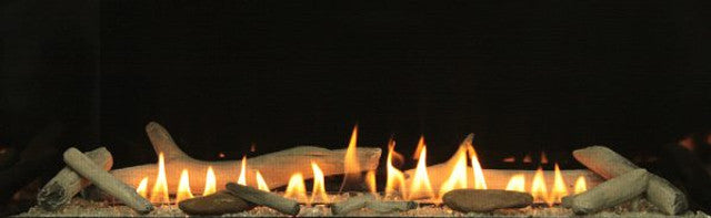 Empire 22-Piece Driftwood Log and Rock set for 60-Inch See Through Vent Free Boulevard Fireplaces