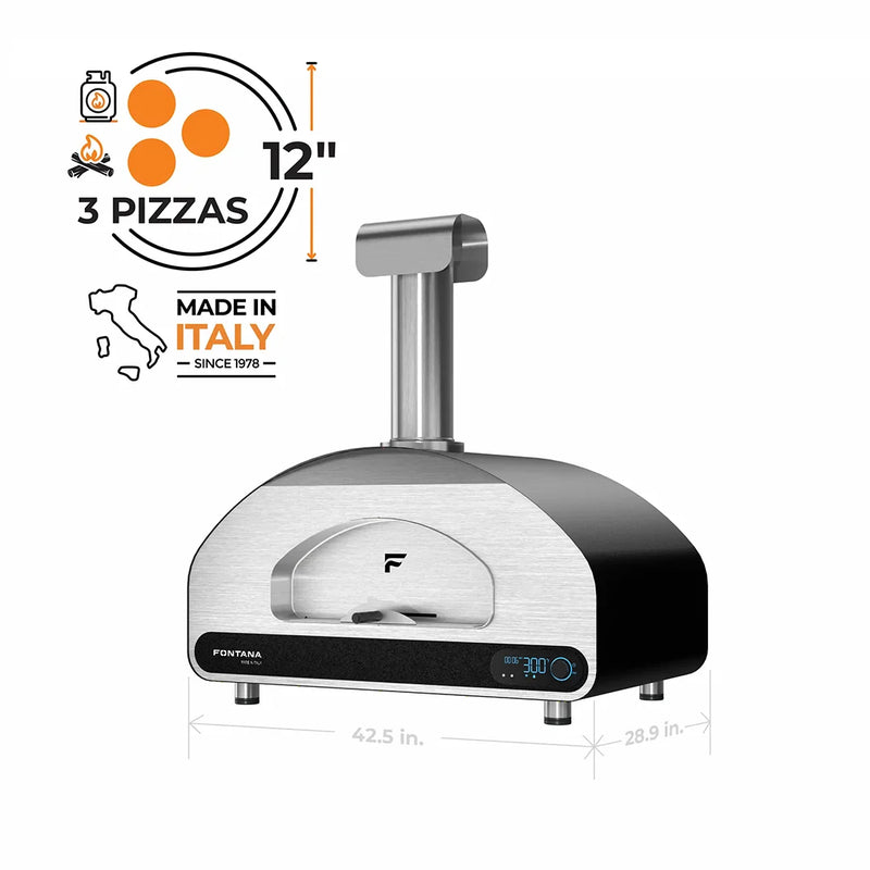 Fontana Gas Pizza Oven Volta 90 Portable Cart
