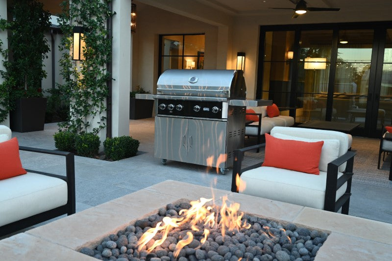 Wildfire Ranch Pro 42-in 4 Burner Black 304 SS Propane Gas Grill - WFPRO42G-BSS