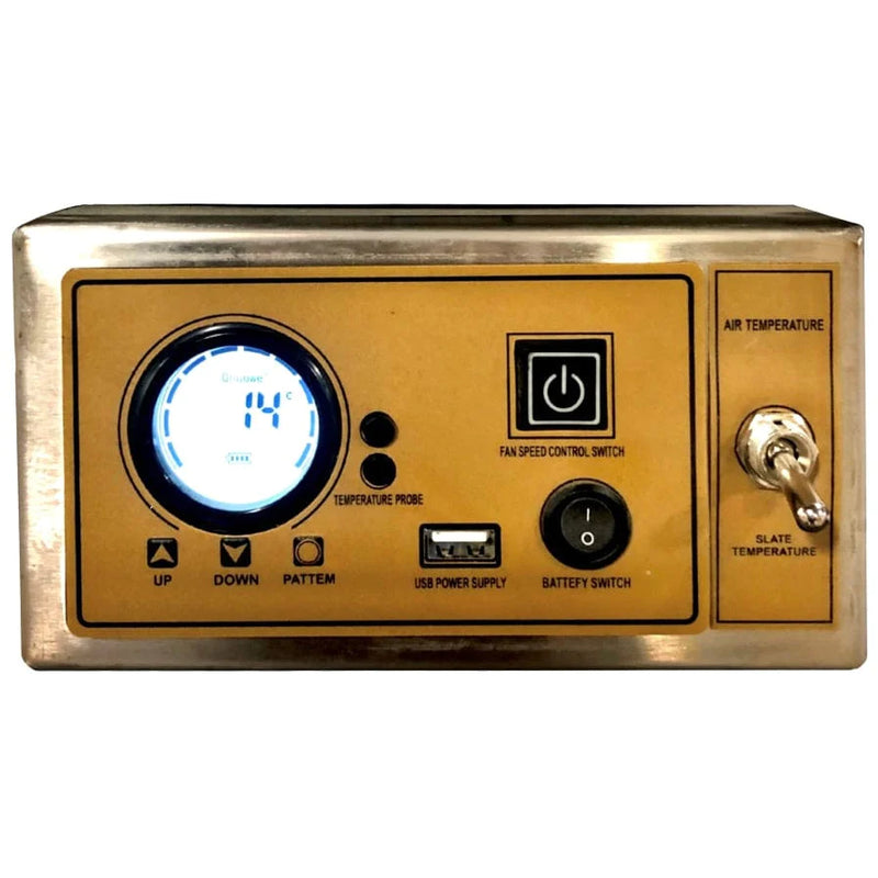 WPPO WKPM-D700 Lava 28" Professional Digital Wood Fire Outdoor Pizza Oven with Convection Fan