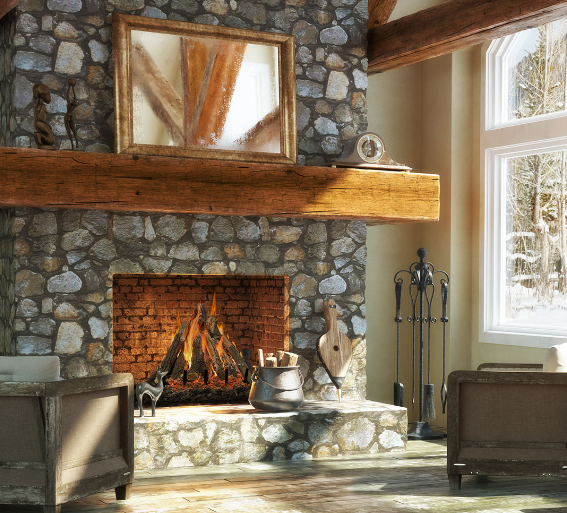 Grand Canyon Arizona Weathered Oak Kiva Gas Log Set