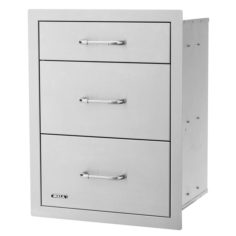 Bull BG-58110 Stainless Steel Triple Drawer Cabinet