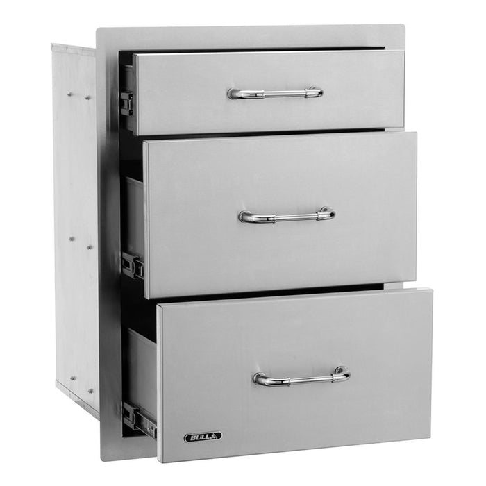 Bull BG-58110 Stainless Steel Triple Drawer Cabinet