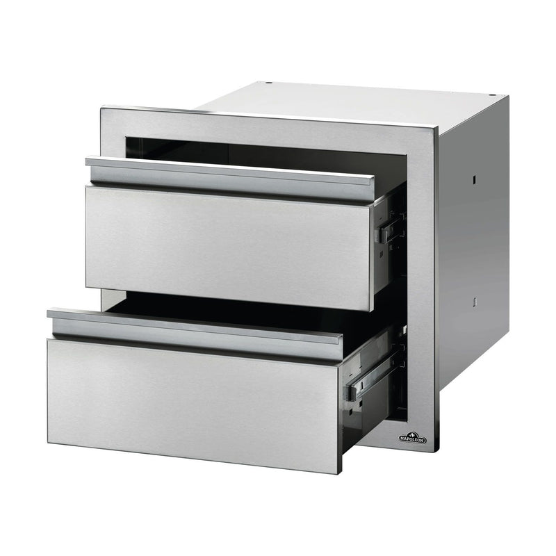 Napoleon BI-1816-2DR Double Drawer Housing, 18x16-Inches
