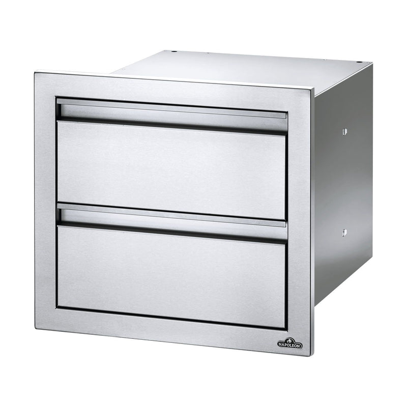 Napoleon BI-1816-2DR Double Drawer Housing, 18x16-Inches