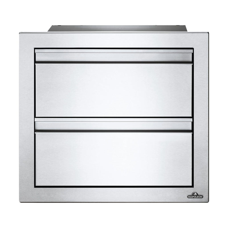 Napoleon BI-1816-2DR Double Drawer Housing, 18x16-Inches