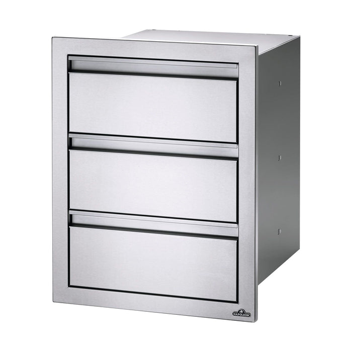 Napoleon BI-1824-3DR Triple Drawer Housing, 18x24-Inches