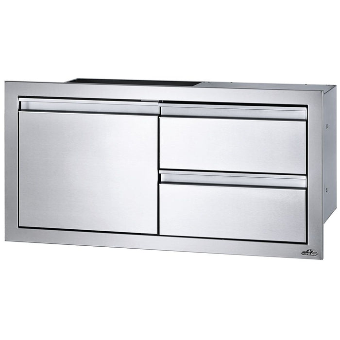 Napoleon BI-3016-1D2DR Stainless Steel Single Door & Double Drawer Combo 36x16-Inches