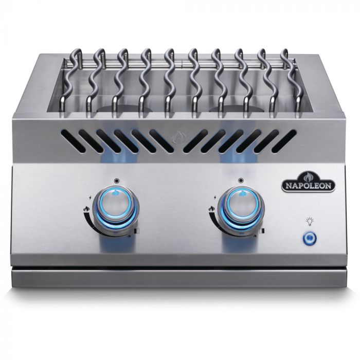 Napoleon BIB18RTSS Stainless Steel Built-In 700 Series 18-Inch Dual Range Top Burner