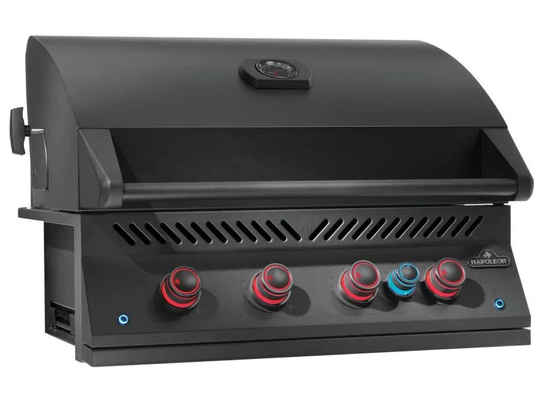 Oasis 300 Bundle 4 Burner Built-In 700 Series 32 with Infrared Rear Burner Propane Gas Grill in Matte Black
