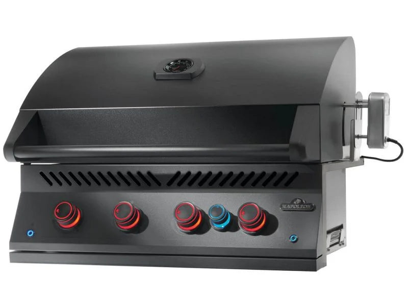 Oasis 300 Bundle 4 Burner Built-In 700 Series 32 with Infrared Rear Burner Propane Gas Grill in Matte Black