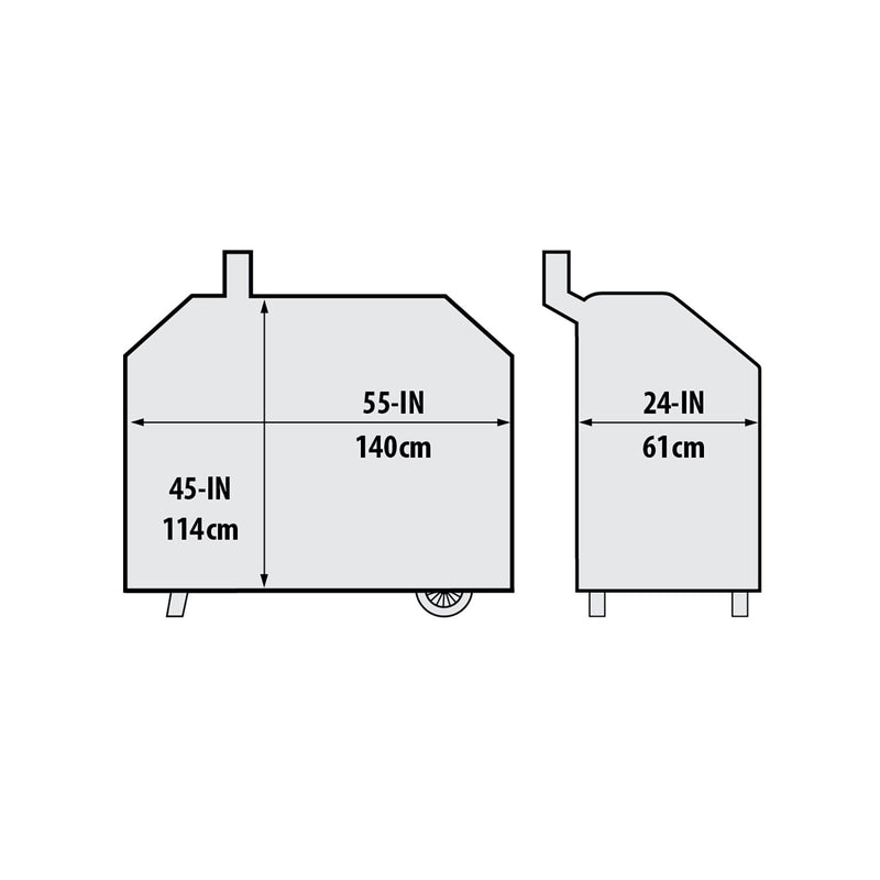 Broil King 67065 Premium Polyester Cover for Smoke Pellet 400 Pro Grill