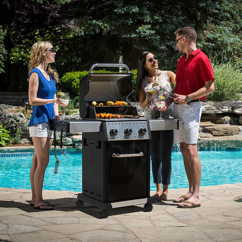 Broil King BR-320 Baron 320 Pro 3-Burner Gas Grill, 50-Inches