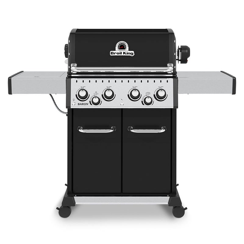 Broil King BR-490 Baron 490 Pro 4-Burner Gas Grill with Rotisserie and Side Burner, 57-Inches