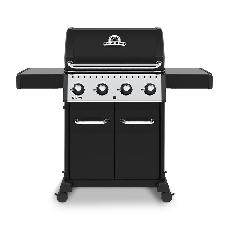 Broil King CRN-420 Crown 420 Black 4-Burner Gas Grill, 57-Inches