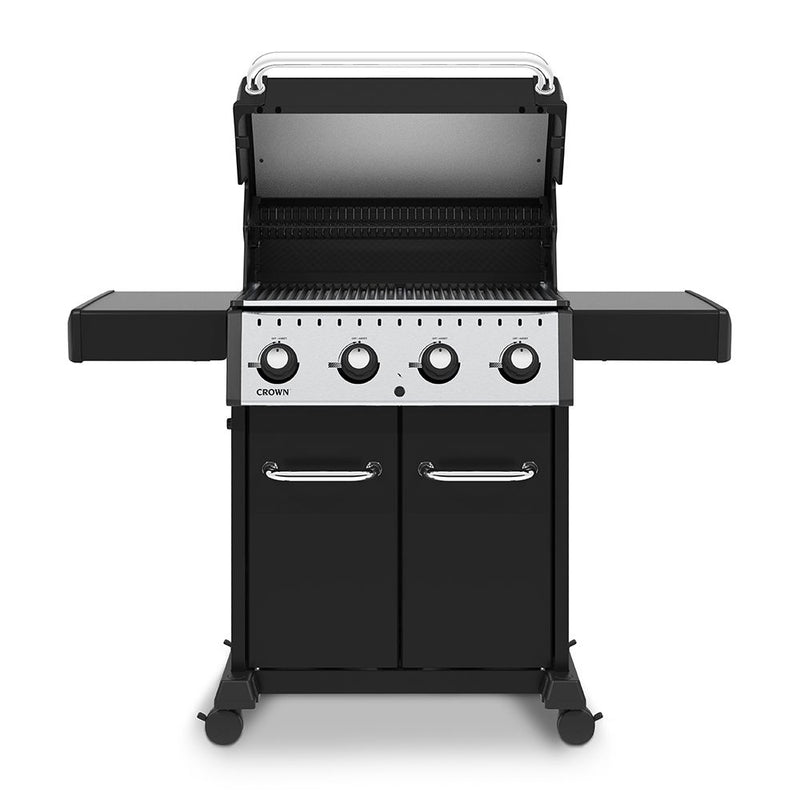 Broil King CRN-420 Crown 420 Black 4-Burner Gas Grill, 57-Inches