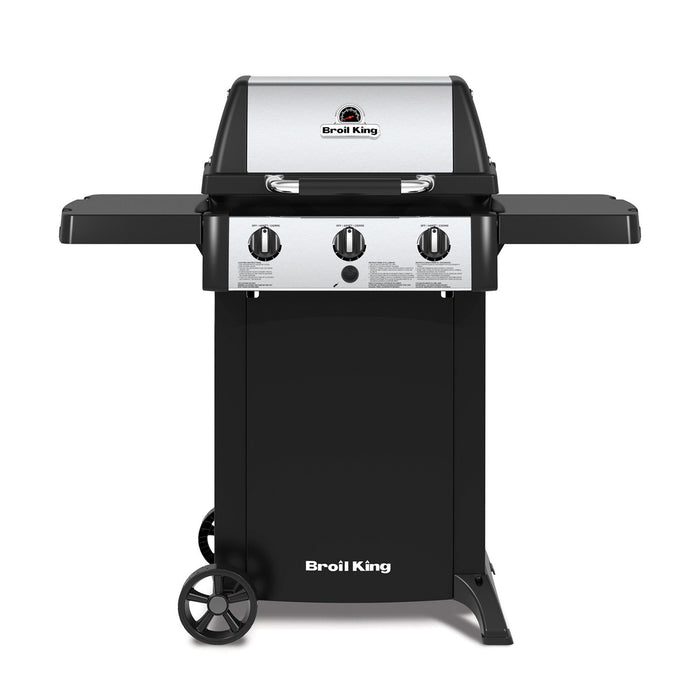 Broil King 814154 Gem 320 3-Burner Grill on 2-Wheel Cart, 24-Inches, Propane