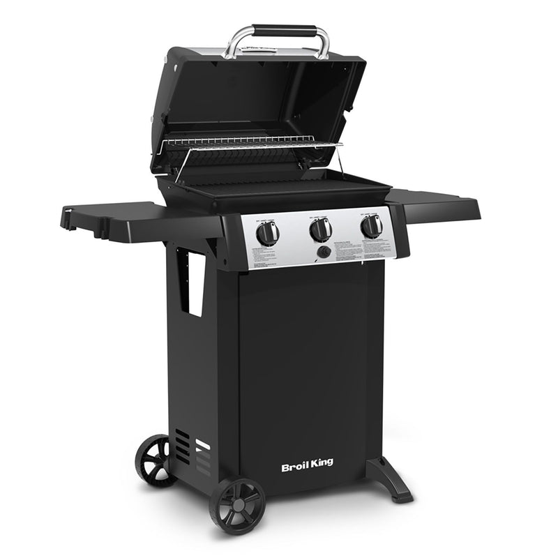 Broil King 814154 Gem 320 3-Burner Grill on 2-Wheel Cart, 24-Inches, Propane