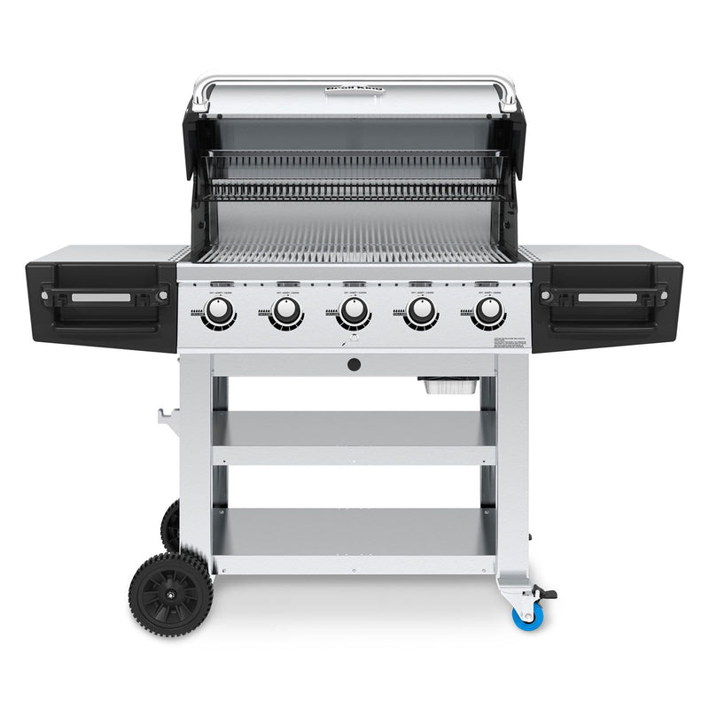 Broil King REG-S510C Regal S510 Commercial 5-Burner Grill on 2-Wheel Cart, 32-Inches