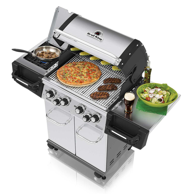 Broil King REG-S490PIR Regal S490 Pro Infrared 4-Burner Freestanding Grill, 25.5-Inches