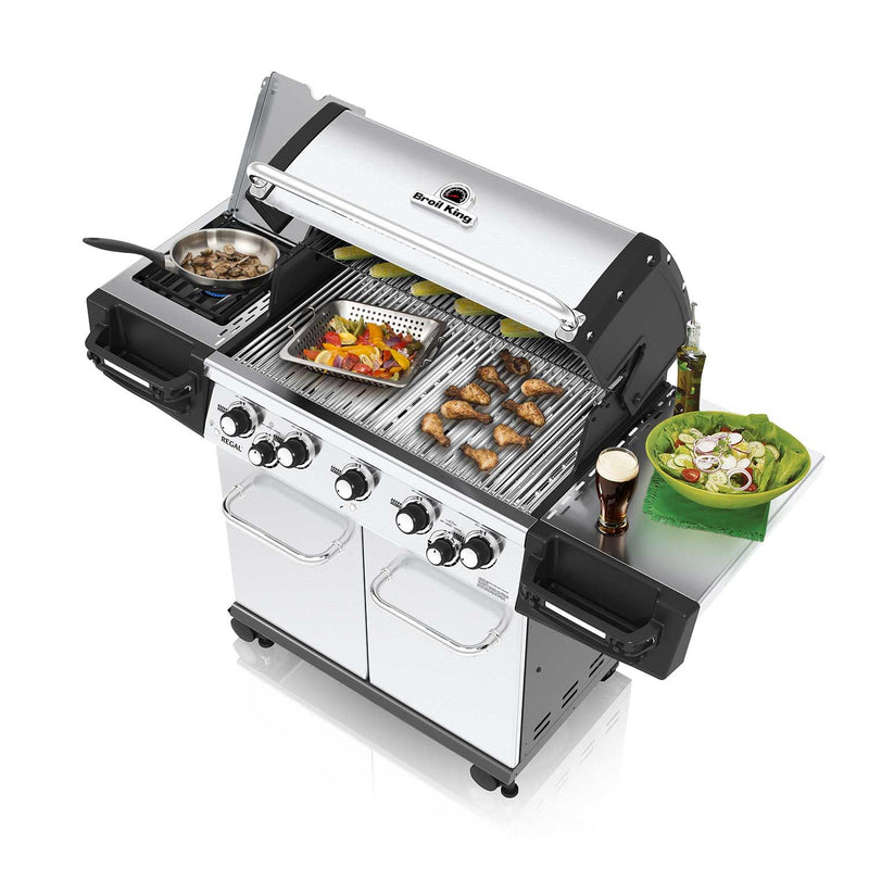 Broil King REG-S590PIR Regal S590 Pro Infrared 5-Burner Freestanding Grill, 32-Inches