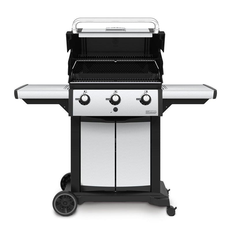 Broil King SIG-320 Signet 320 3-Burner Grill on 2-Wheel Cart, 25.5-Inches