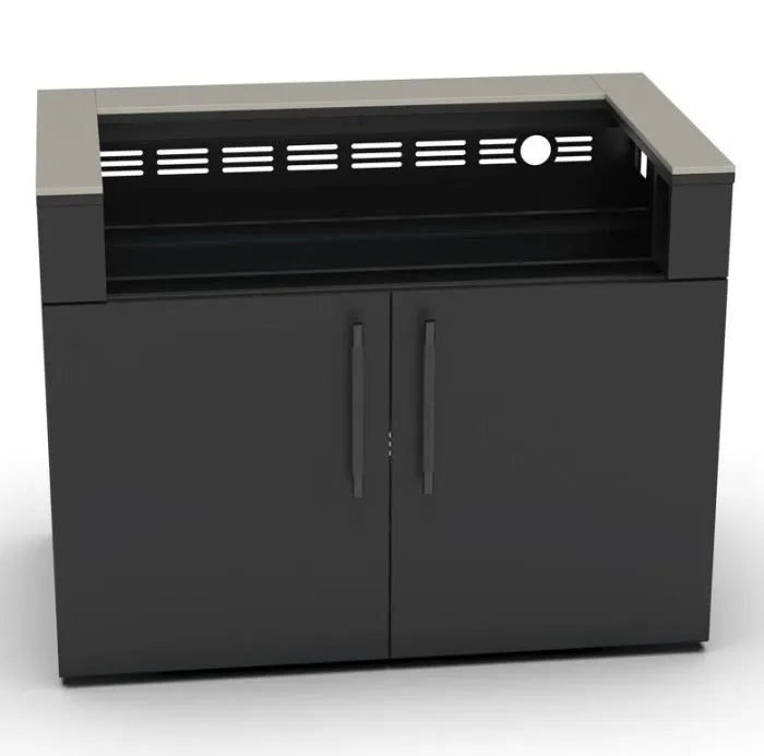 Outdoor Kitchen Elysia Paired with Lynx Sedona 36 Inch Built-In Propane Gas Grill