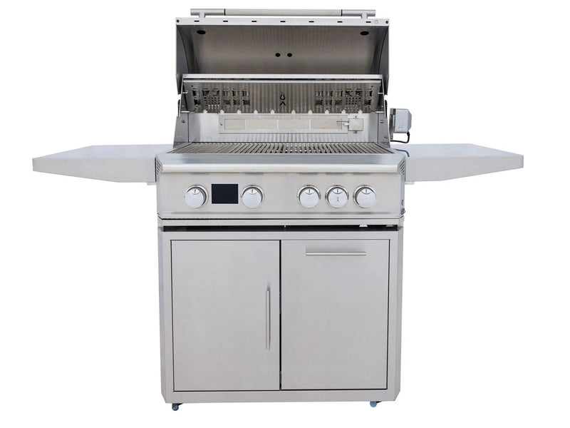 Blaze LTE PRO 32-Inch 4-Burner Gas Grill With Rear Infrared Burner & Rotisserie with Cart