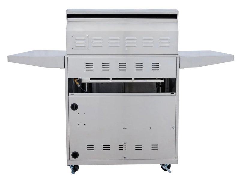 Blaze LTE PRO 32-Inch 4-Burner Gas Grill With Rear Infrared Burner & Rotisserie with Cart