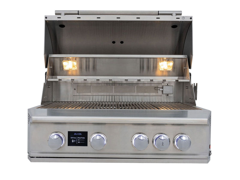 Blaze LTE PRO 32-Inch 4-Burner Built-In Gas Grill With Rear Infrared Burner & Rotisserie
