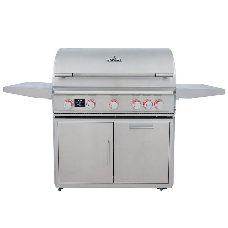 Blaze LTE PRO 40-Inch 5-Burner Gas Grill With Rear Infrared Burner & Rotisserie with Cart